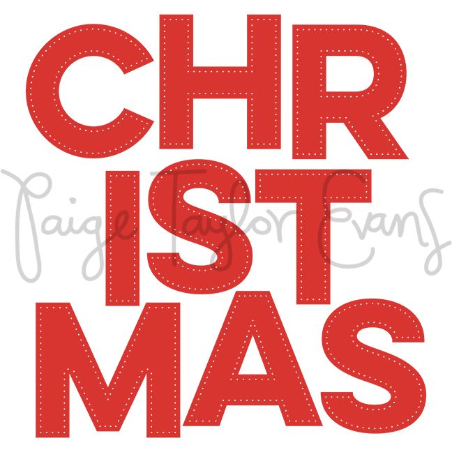 Christmas for Stitching Digital Cut File