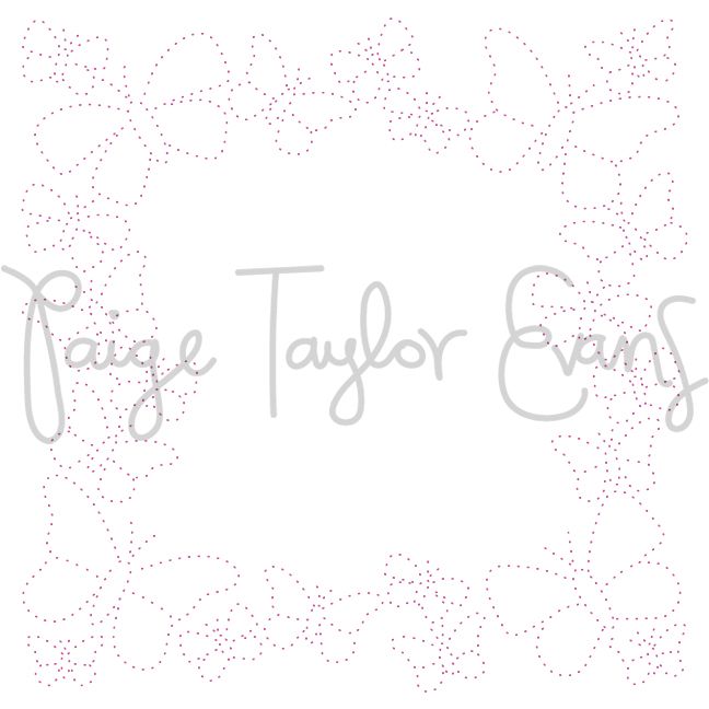 Butterfly Frame for Stitching Digital Cut File
