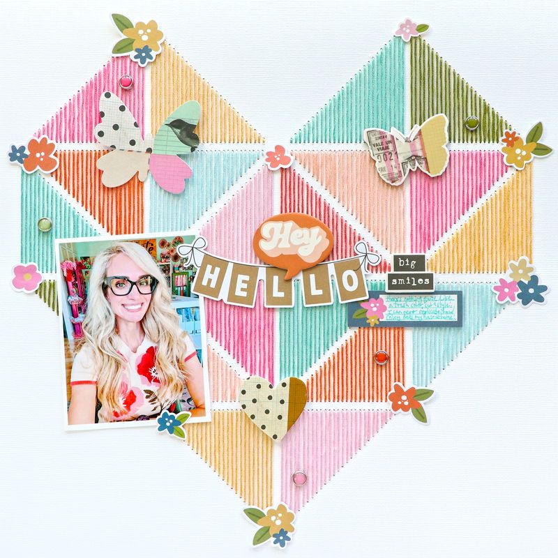 Quilt Heart for Stitching Digital Cut File