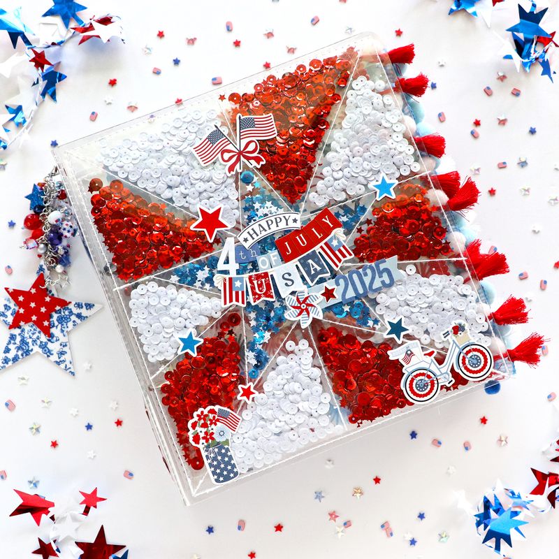 4th of July 6x8 Scrapbook Album Virtual Class 2026