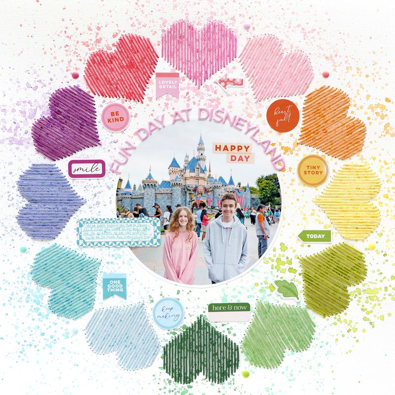Heart Wreath for Stitching Digital Cut File