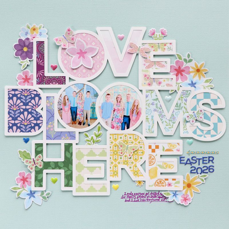 LOVE BLOOMS HERE Digital Cut File