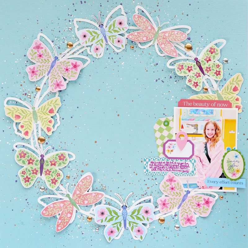 Butterflies Wreath Digital Cut File