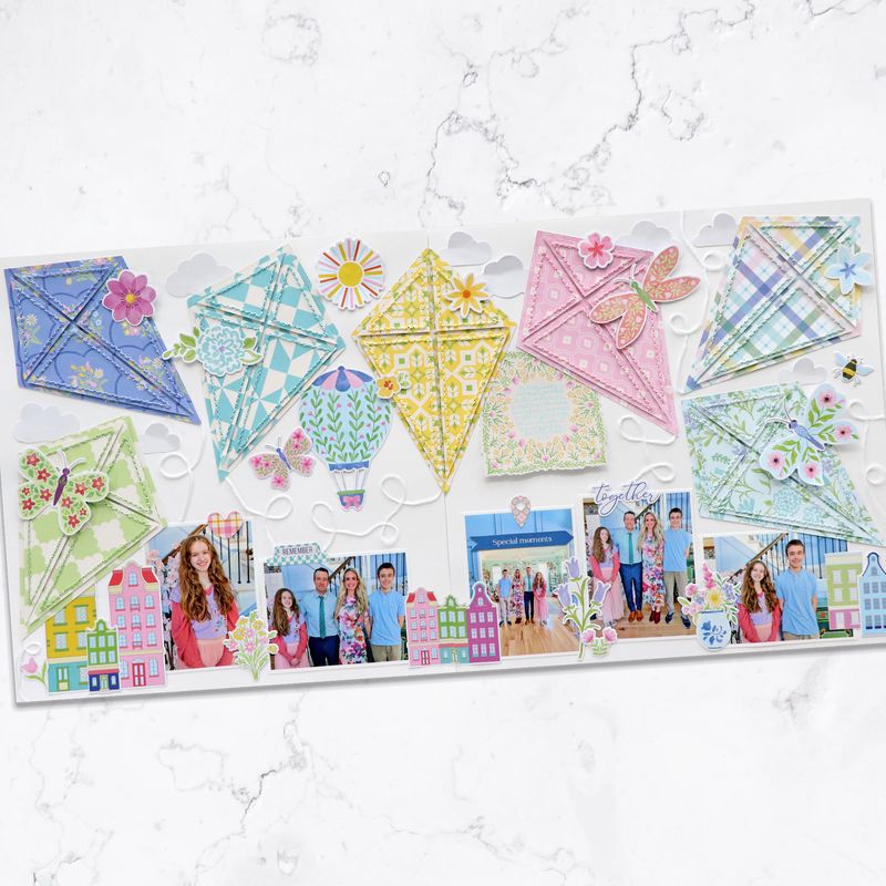 Kite for Stitching Digital Cut File
