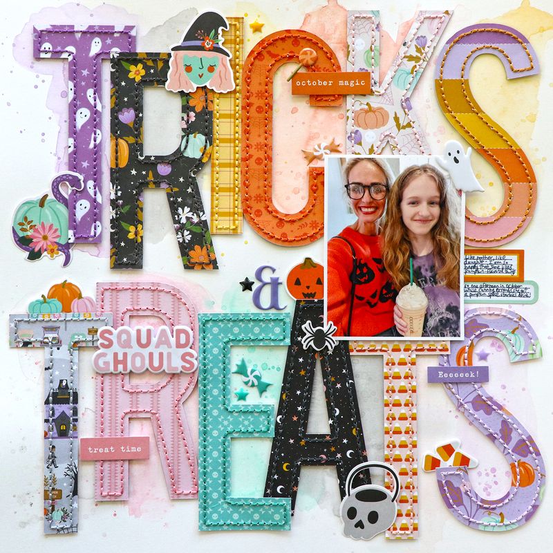 Tricks &amp; Treats for Stitching Cut File