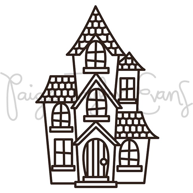 Haunted House Digital Cut File