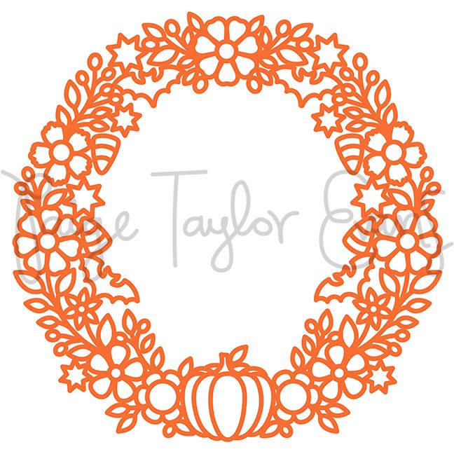 Halloween Wreath Digital Cut File