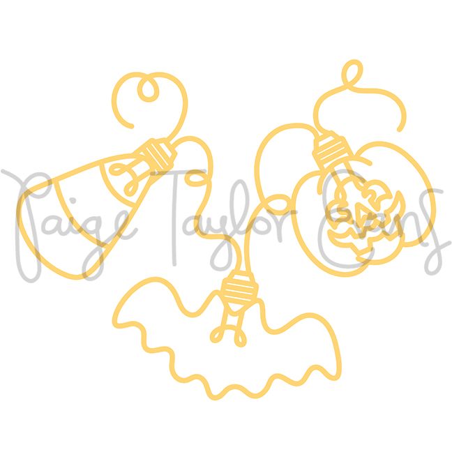 Halloween Lightbulbs Digital Cut File