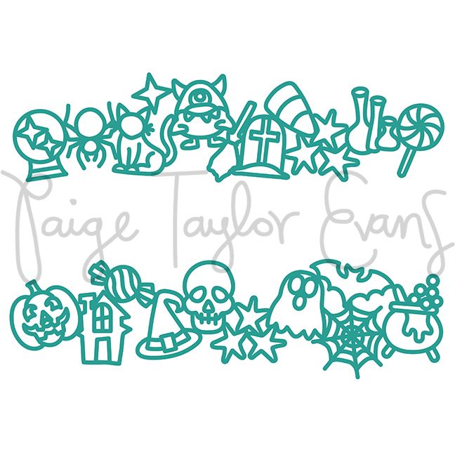 Halloween Borders Digital Cut File
