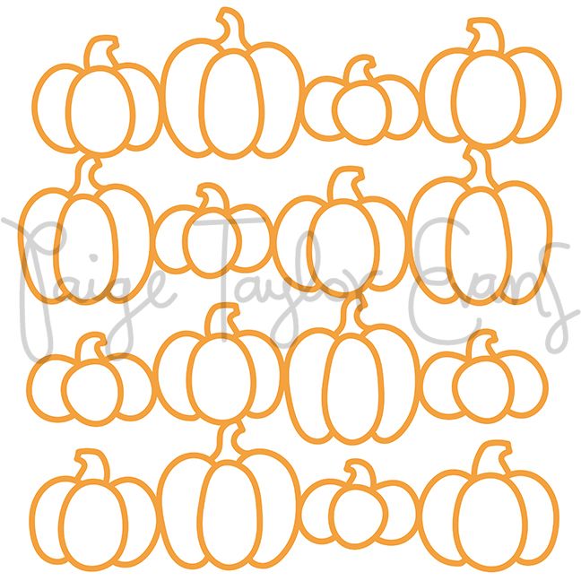 Pumpkins Background Digital Cut File