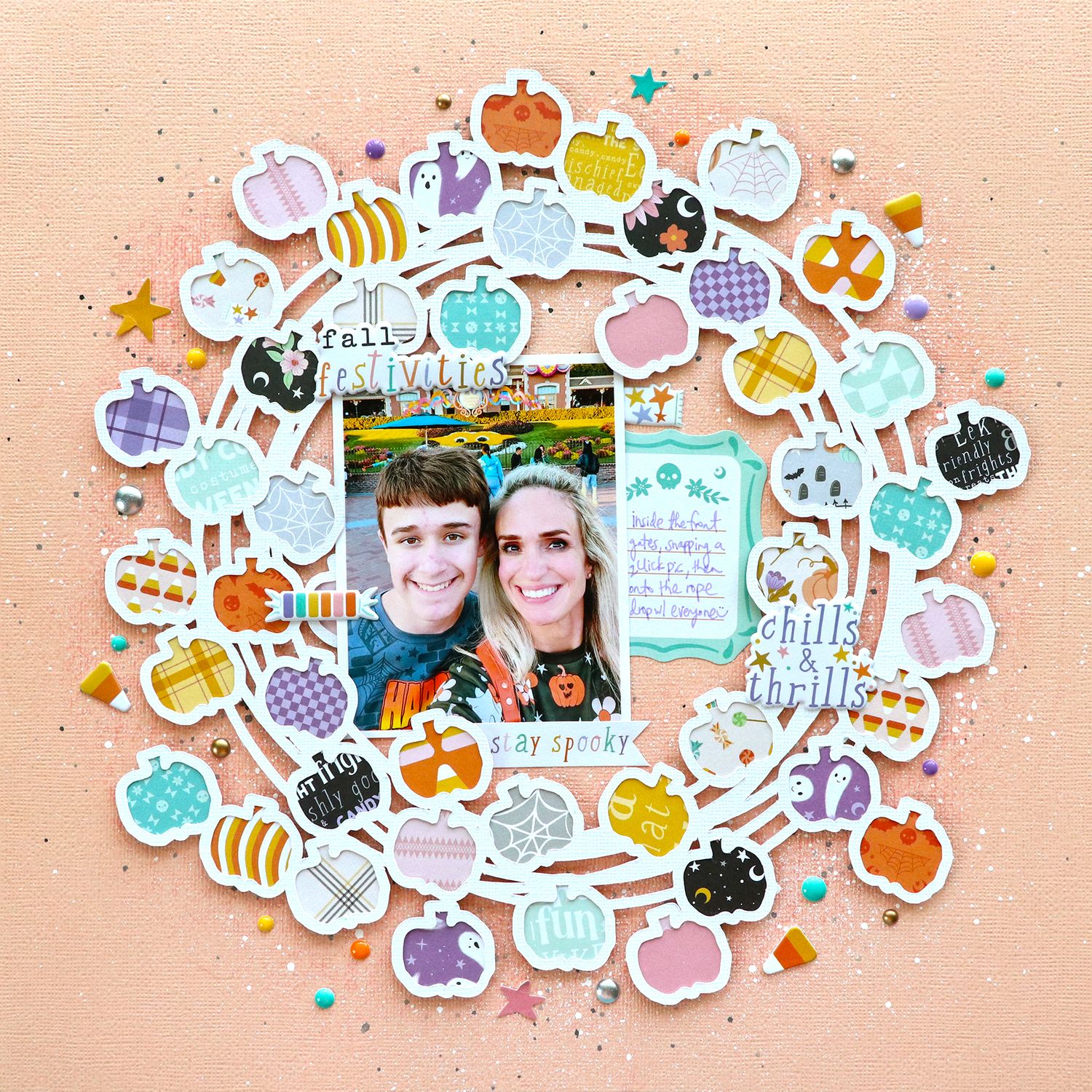 Pumpkin Wreath Digital Cut File