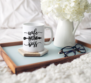 Wife, Mom, Boss Coffee Mug