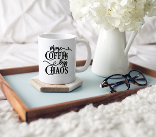 More Coffee Less Chaos Coffee Mug, Mother&#39;s Day Gift