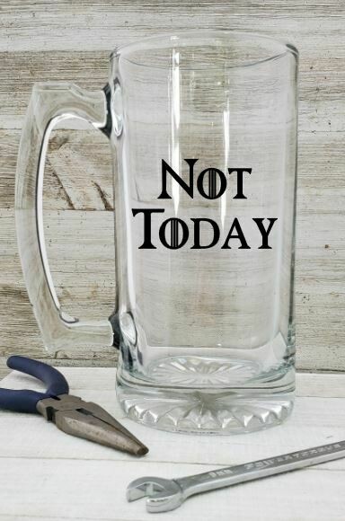 Not Today Beer Mug, Dad Gift