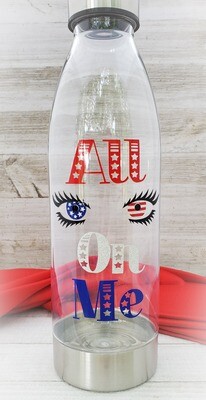 All Eyes on Me Patriotic Water Bottle