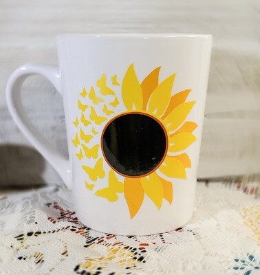 Butterfly Sunflower Cup