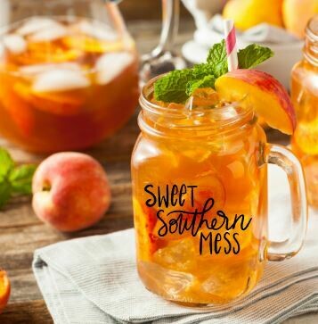 Sweet Southern Mess Mason Jar Tea Glass