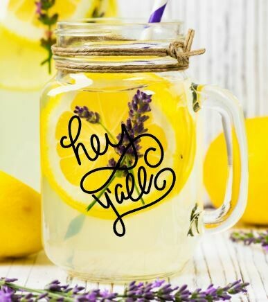 Hey Y&#39;all Mason Jar Glass