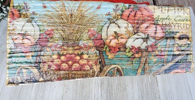 Fall Rustic Log Decor
