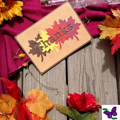 Fall Maple Leaf Greeting Card