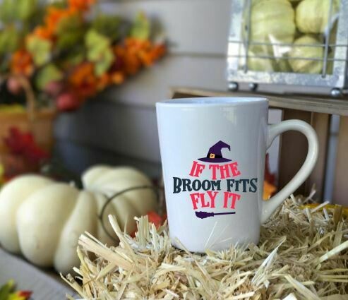 If the Broom Fits Flt It Halloween Mug