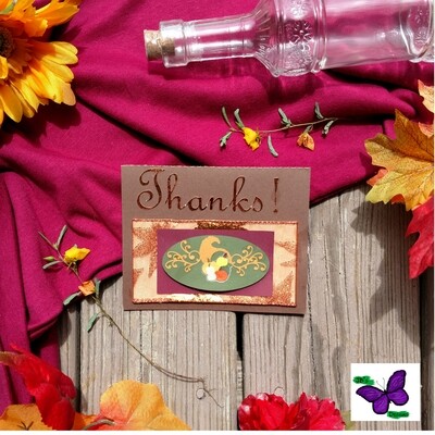 Thanksgiving Greeting Card, Cornucopia Greeting Card