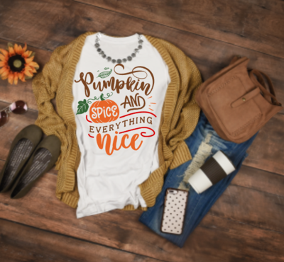 Pumpkin Spice and Everything Nice Women&#39;s Graphic Tee