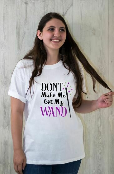 Don&#39;t Make Me Get My Wand Halloween T-Shirt