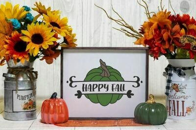 Happy Fall Wooden Sign