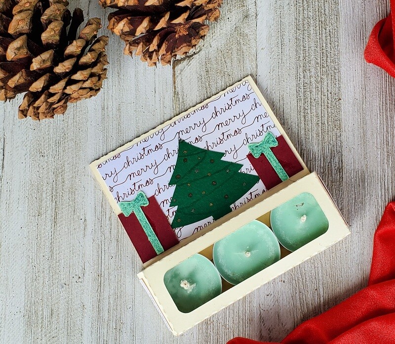 Handmade Candle Christmas Cards