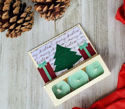 Handmade Candle Christmas Cards