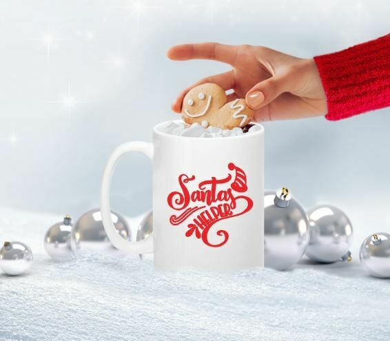 Santa&#39;s Helper Christmas Mug