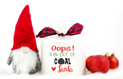 Oops I Ran Out of Coal Toilet Paper Gift, Christmas Gift