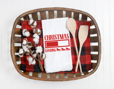 Christmas Loading Tea Towel