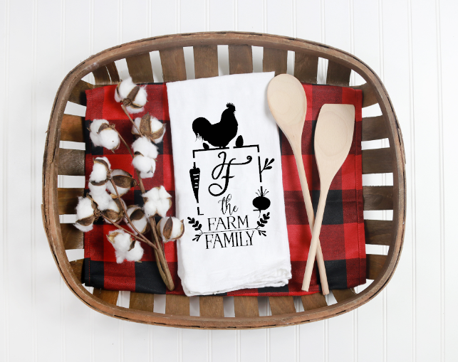 Farm Family Tea Towel