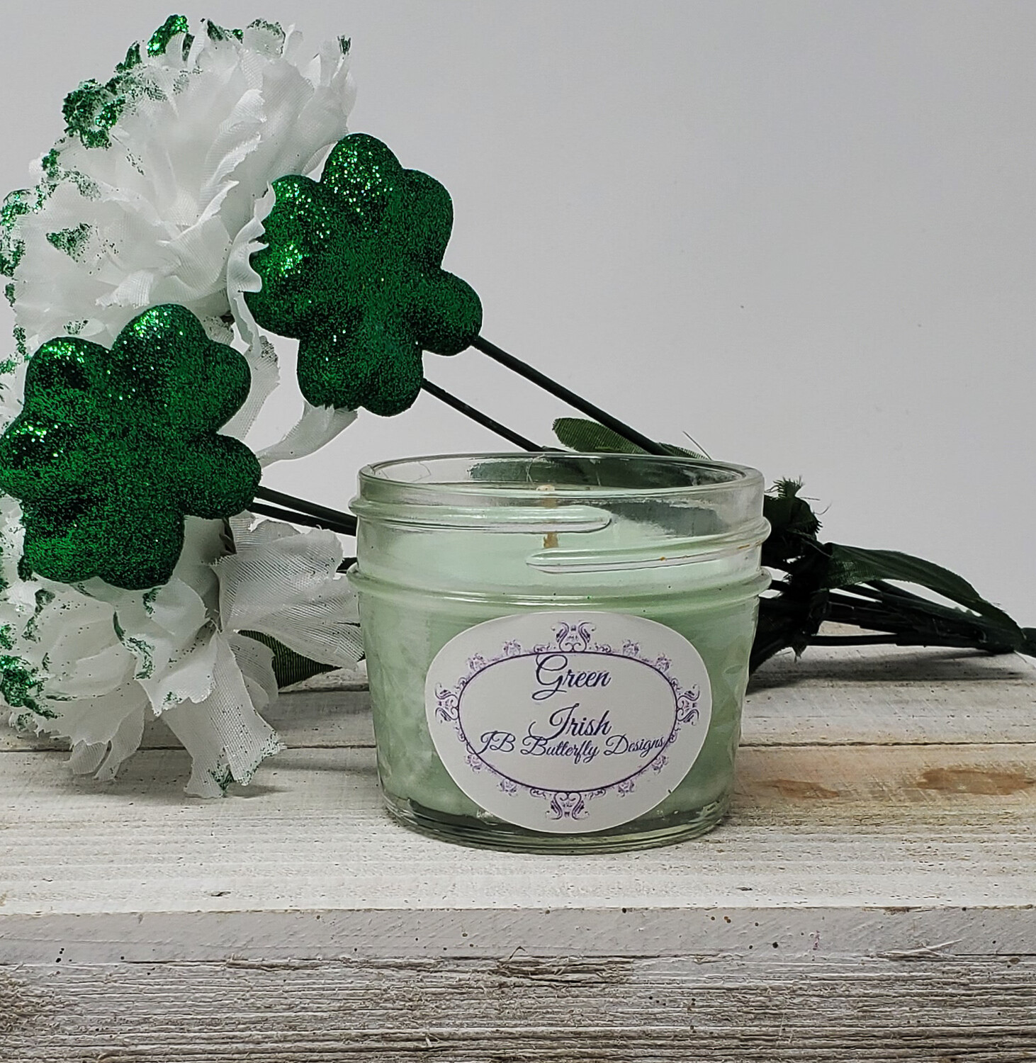 St. Patrick&#39;s Day Mason Jar Soy Candles
