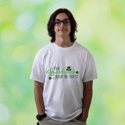 The Leprechaun Made Me Do It St. Patrick&#39;s Day T-Shirt