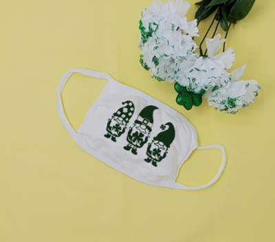 St. Patrick&#39;s Day Gnomes Face Mask