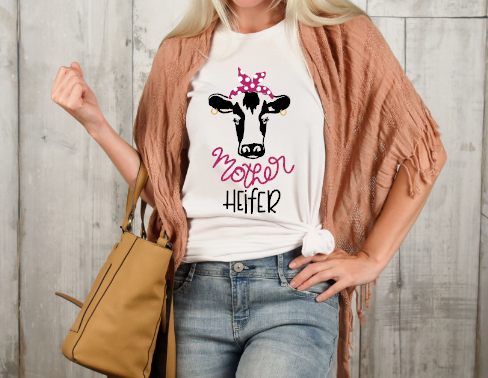 Mother Heifer Farmhouse Shirt for Mom