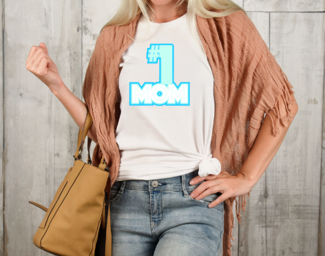 Number 1 Mom Graphic Tee