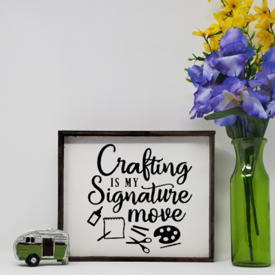 Handcrafted Farmhouse Crafting Sign