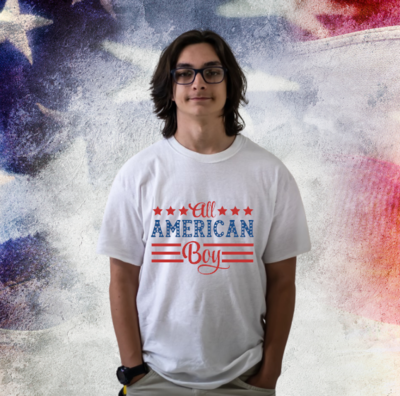 All American Boy Men's Patriotic Shirt