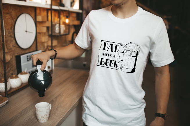 Dad Needs A Beer Graphic Tee