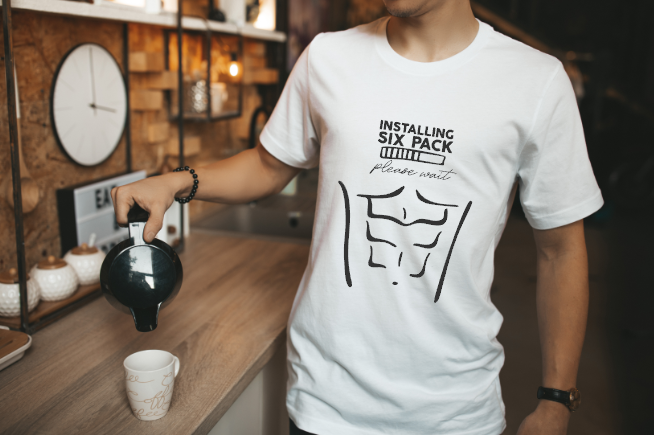 Installing 6 Pack Graphic Tee