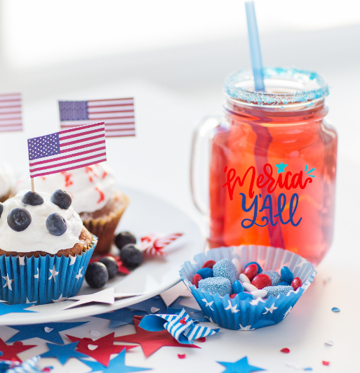 &#39;merica Y&#39;all Mason Jar Glass