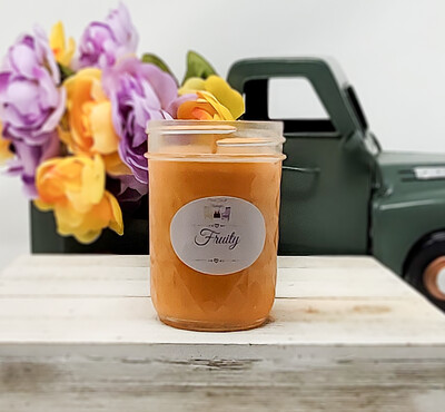Fruity Scented Soy Candles, Mason Jar Candles