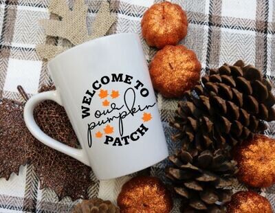 Pumpkin Patch Coffee Mug, Fall Mug