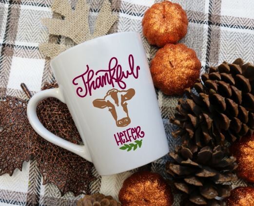 Thankful Heifer, Fall Heifer Mug