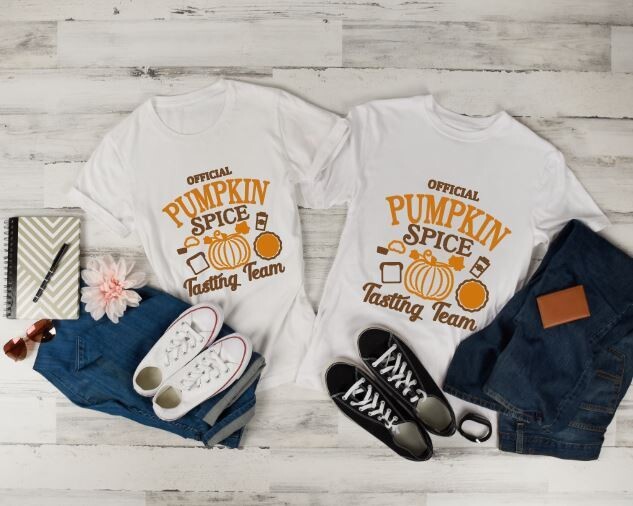 Pumpkin Spice Tasting Team Couple&#39;s Shirts