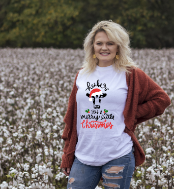 Heifer Yourself A Merry Christmas Graphic Tee